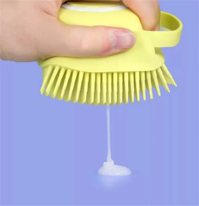 2 in 1 Silicone Bath Brush Liquid Shower Gel Dispenser