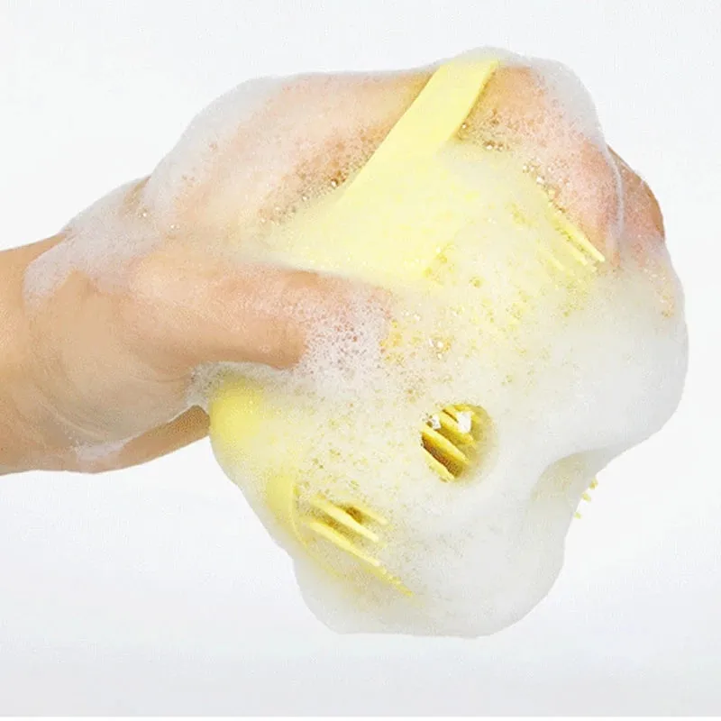 2 in 1 Silicone Bath Brush Liquid Shower Gel Dispenser