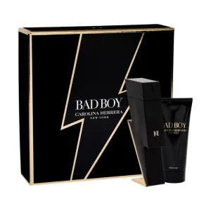 Carolina Herrera Bad Boy Gift Set - 100ML EDT Spray   100ML Shower Gel (Men)