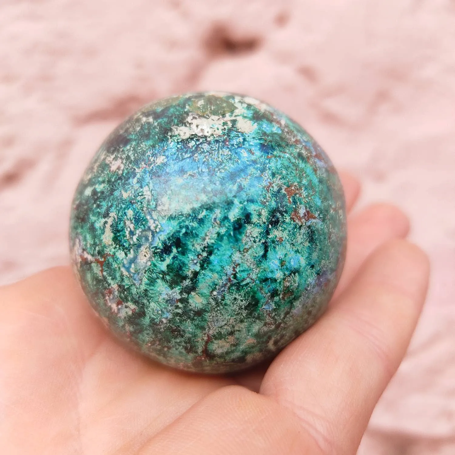 Chrysocolla Mineral Sphere