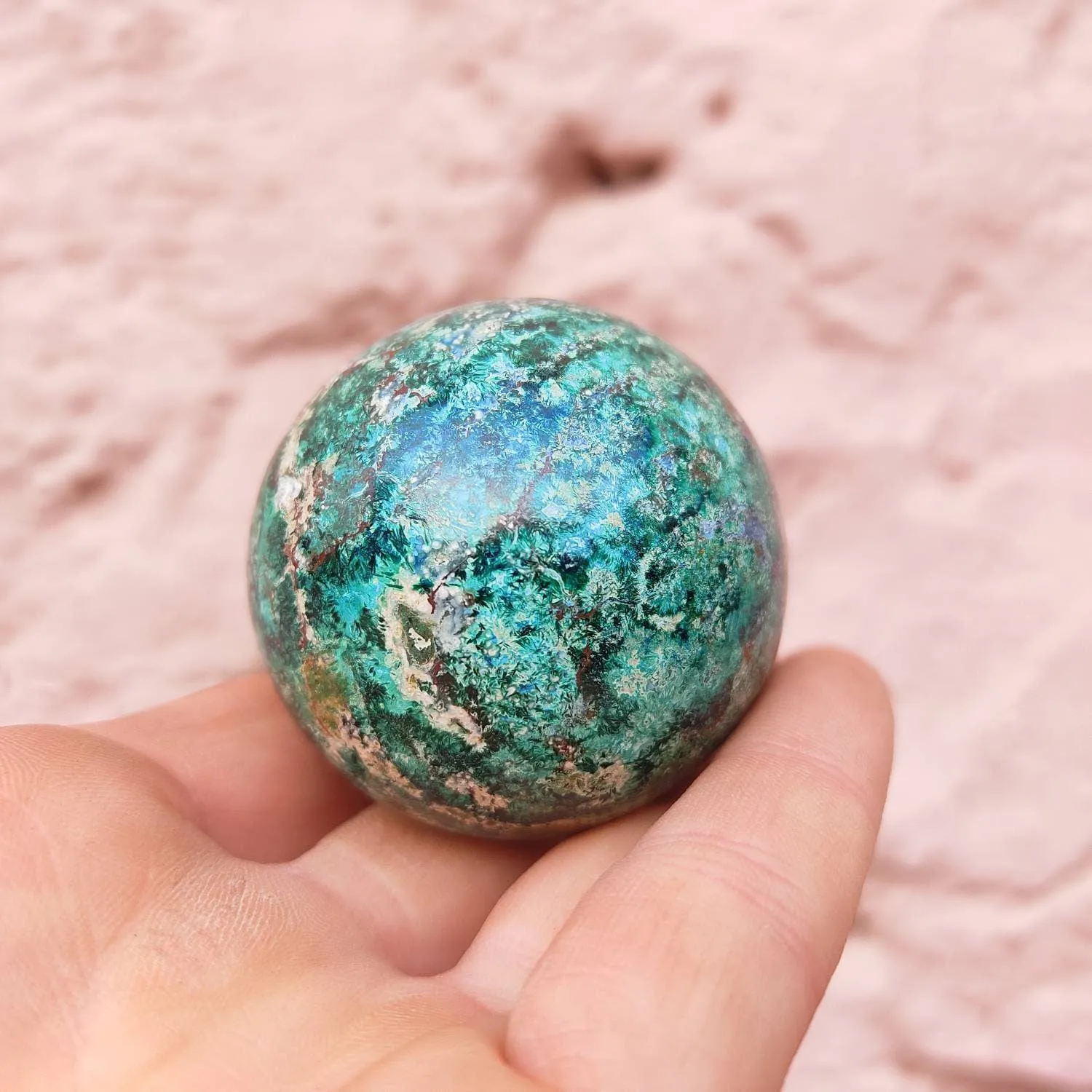 Chrysocolla Mineral Sphere