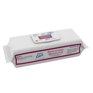 Dynarex - Premoistened Adult Washcloths, 9" x 13" - soft pack refills